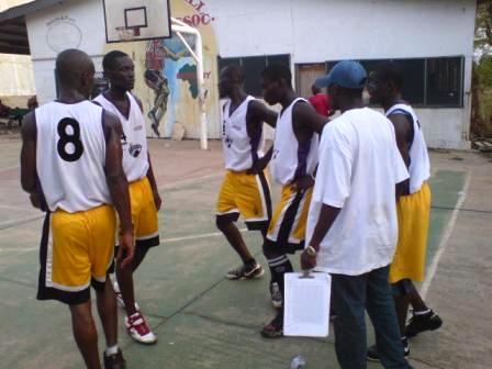 Cape Coast Hoops, during a time out